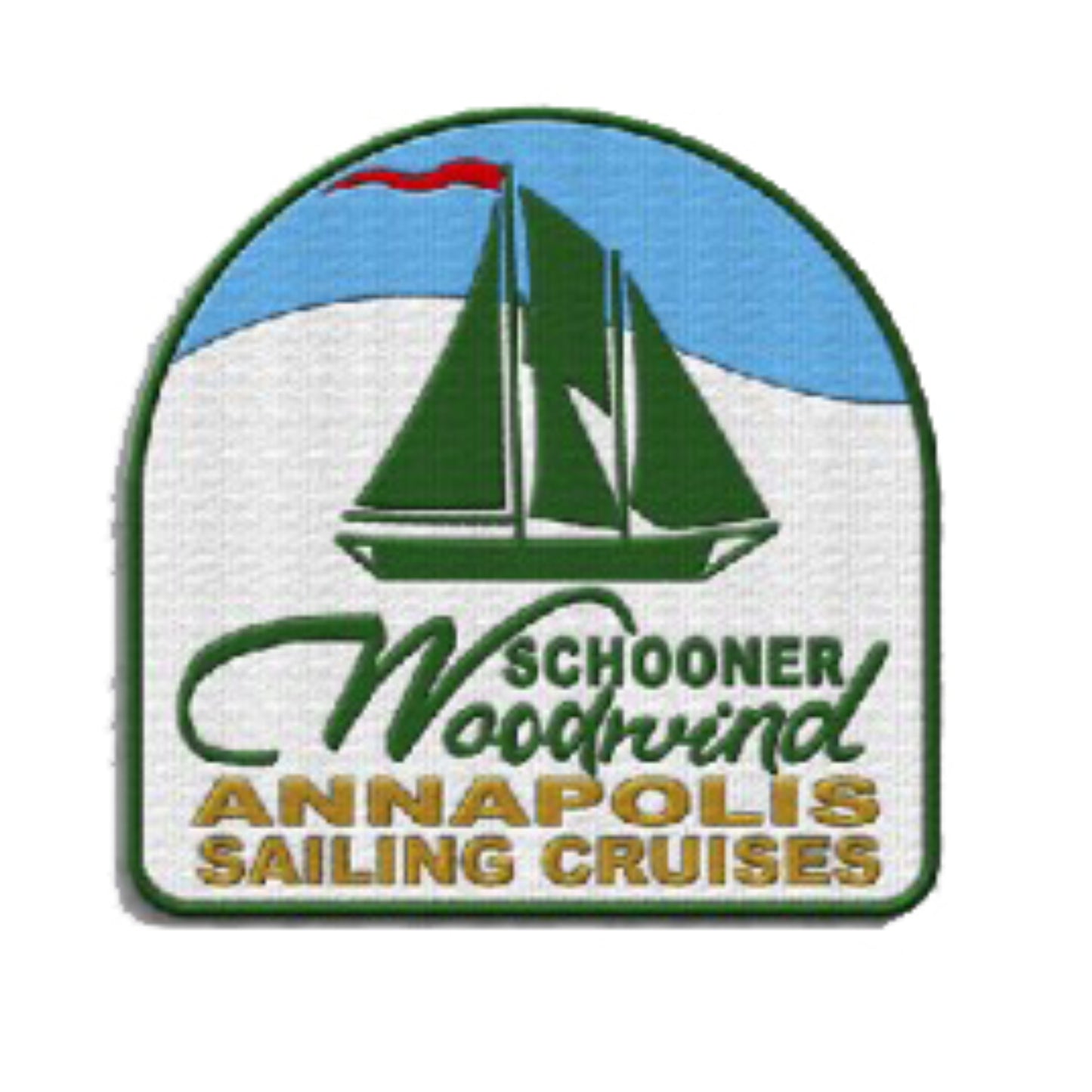 Schooner Woodwind Embroidered Patch